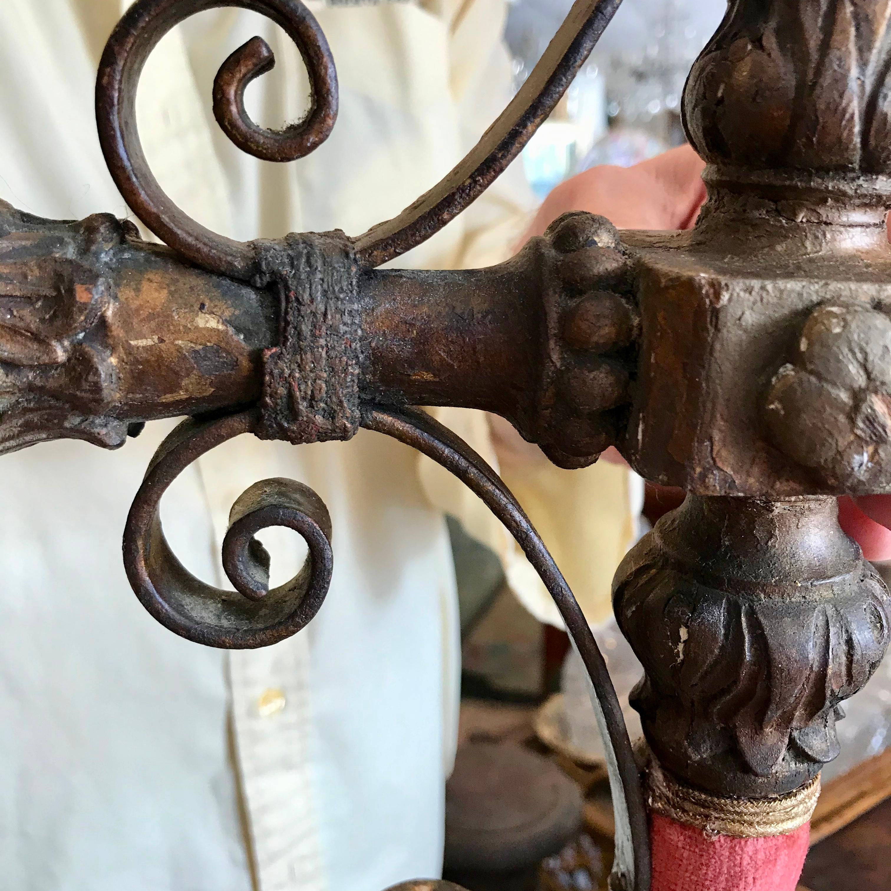 Pair of 19TH Century Italian Carved Figural Sconces 13