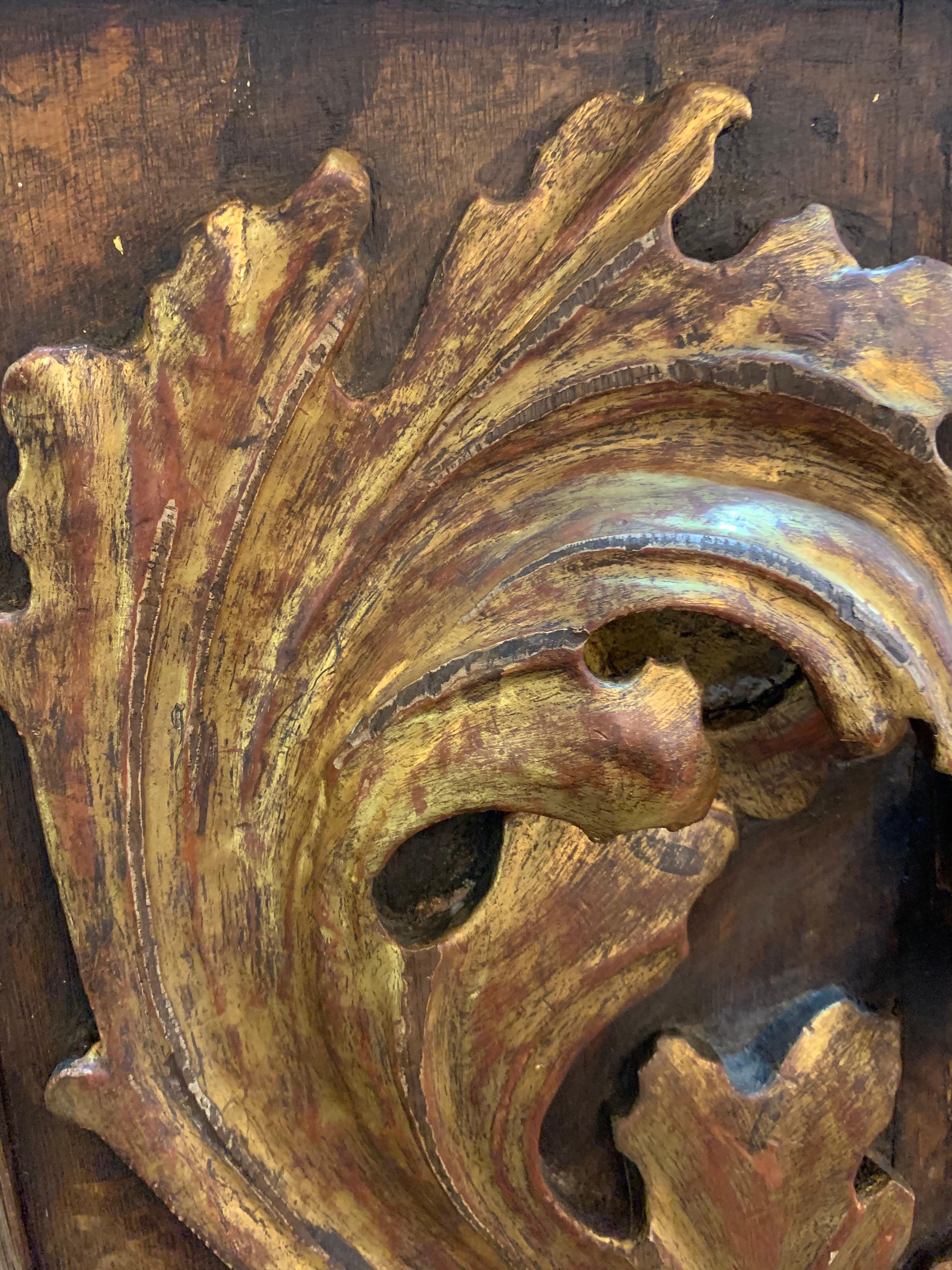 antique carved wood panels