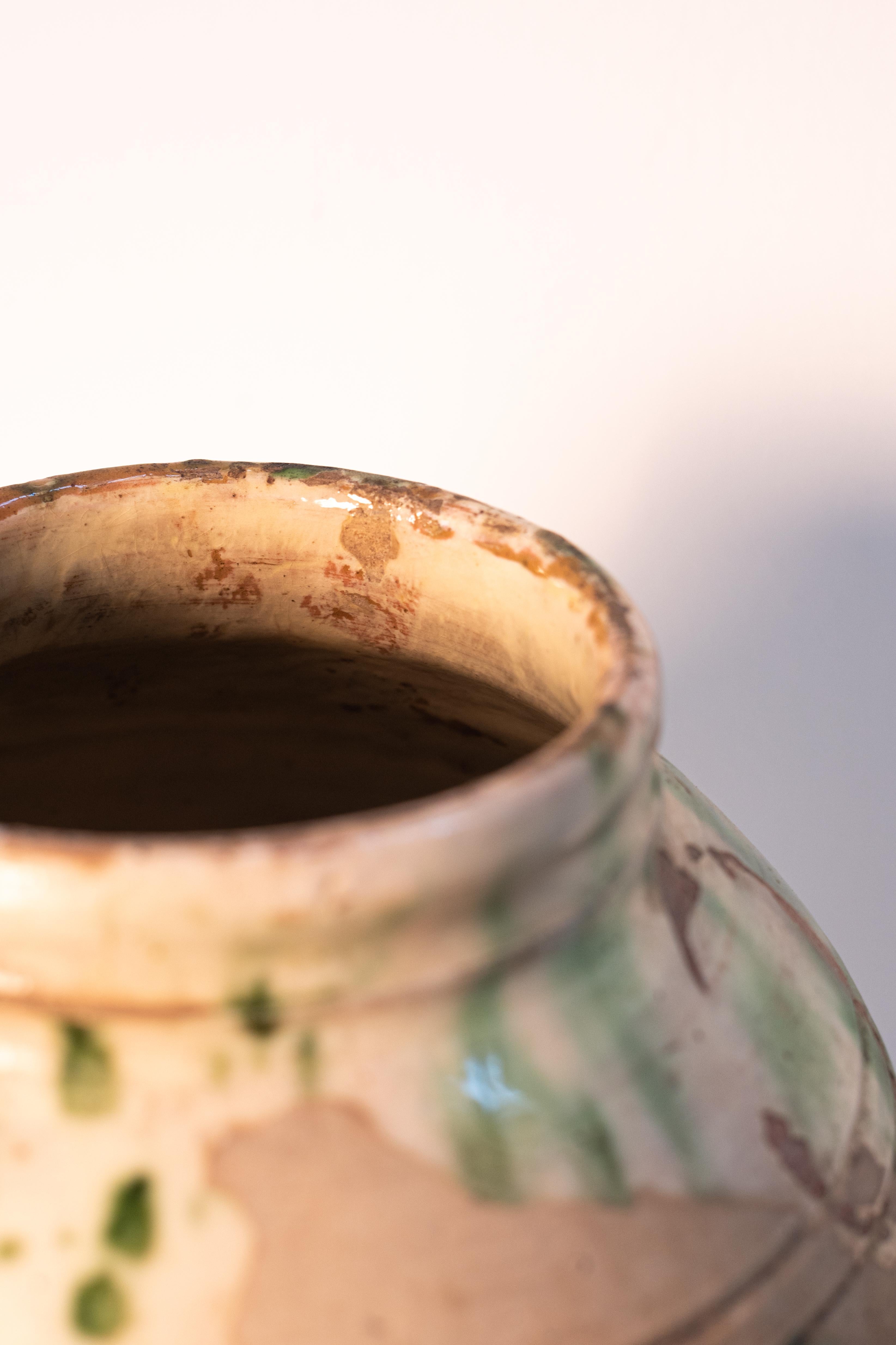 Ceramic Pair of 19th century Italian ceramic yeast pots For Sale