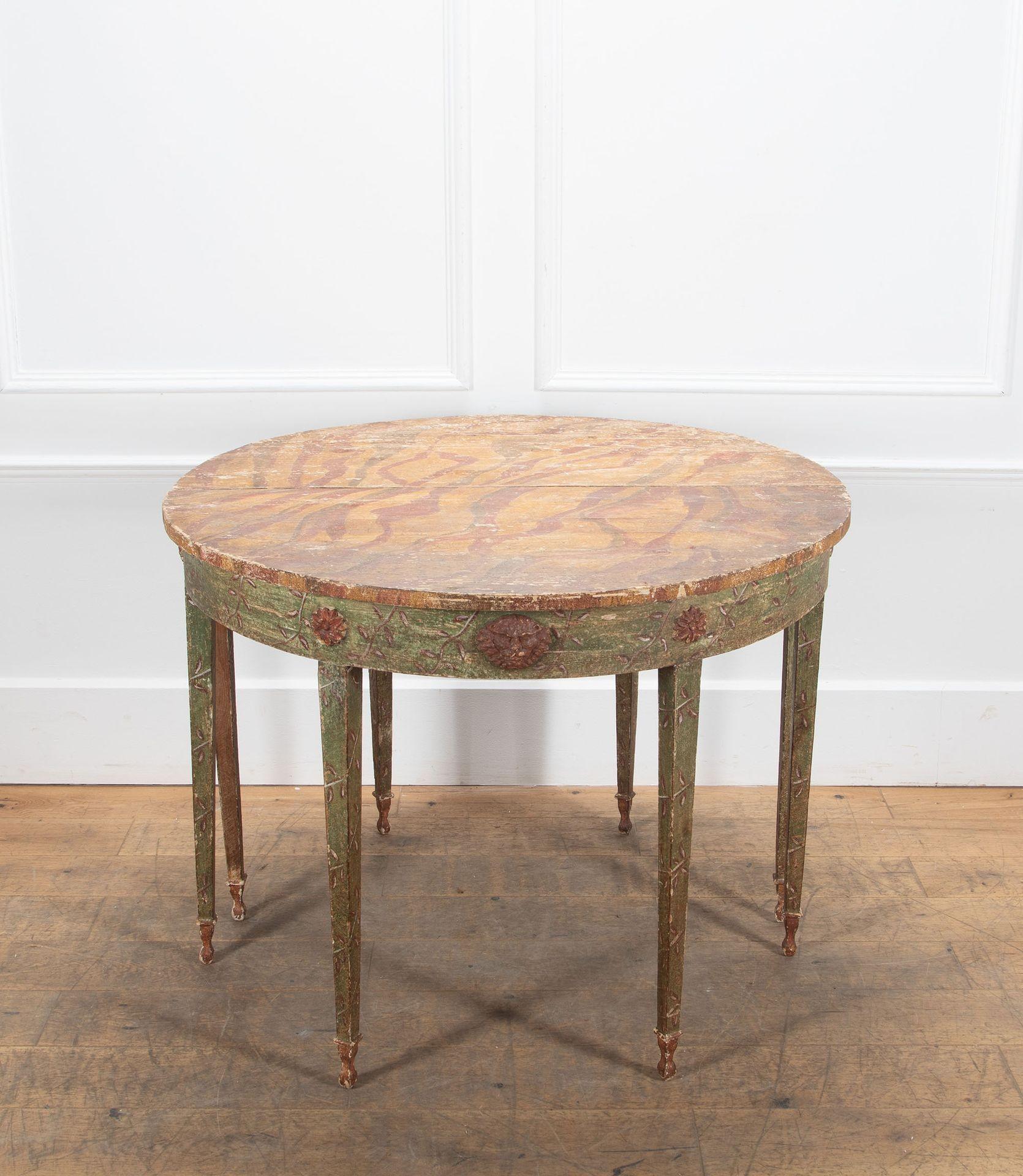 Pair of 19th Century Italian Demi Lune Tables In Good Condition For Sale In Gloucestershire, GB
