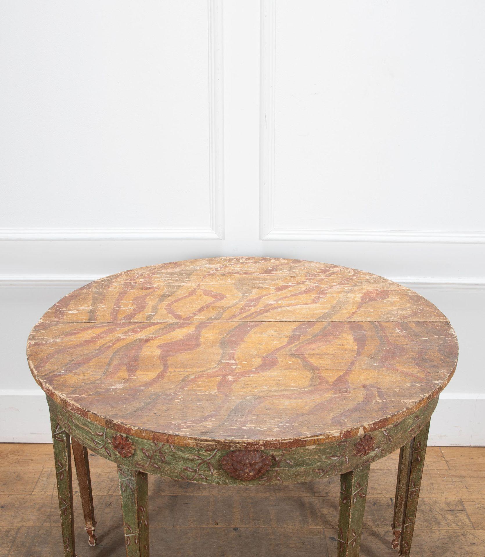 Pair of 19th Century Italian Demi Lune Tables For Sale 1