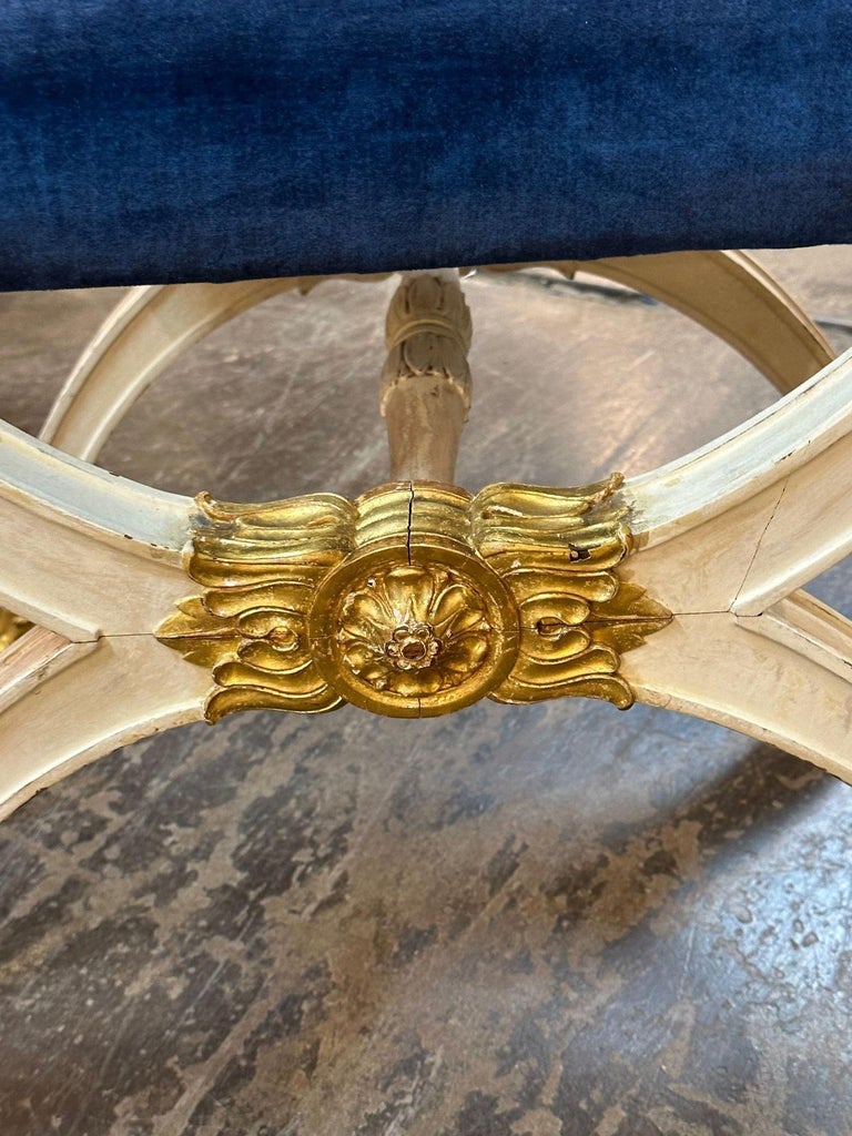 Pair of 19th Century Italian Empire Carved and Parcel Gilt Benches For ...