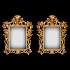 Pair Of 19th Century Italian Florentine Giltwood Mirrors