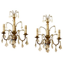Antique Pair of 19th Century Italian Genovese Sconces