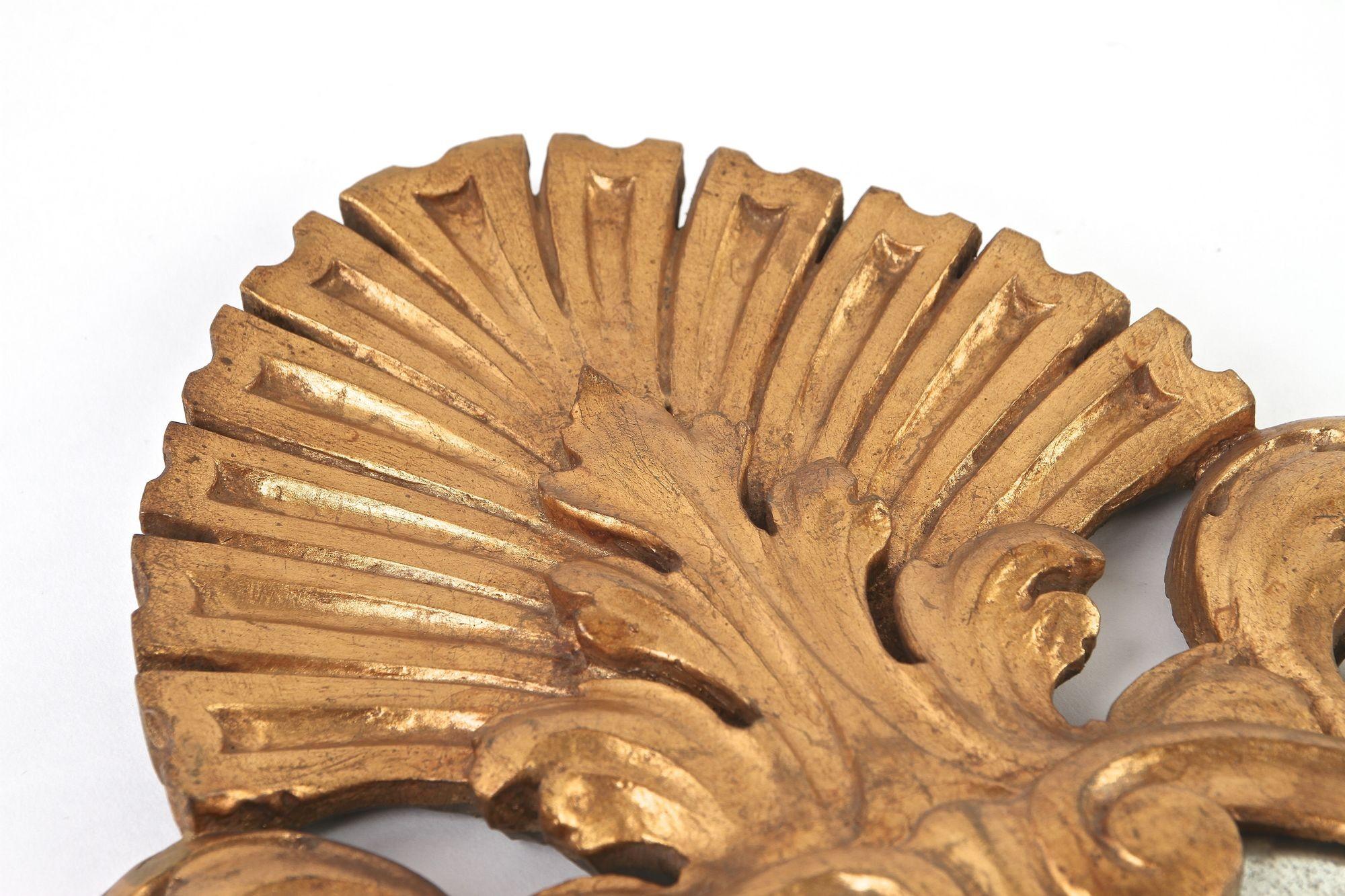 Pair Of 19th Century Italian Gilt Wall Mirrors, Handcarved - IT ca. 1850 en venta 8