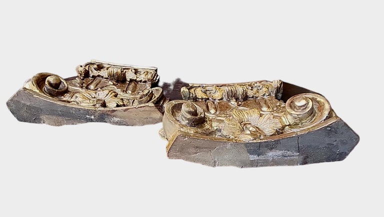 Pair of 19th Century Italian Giltwood Appliques For Sale at 1stDibs