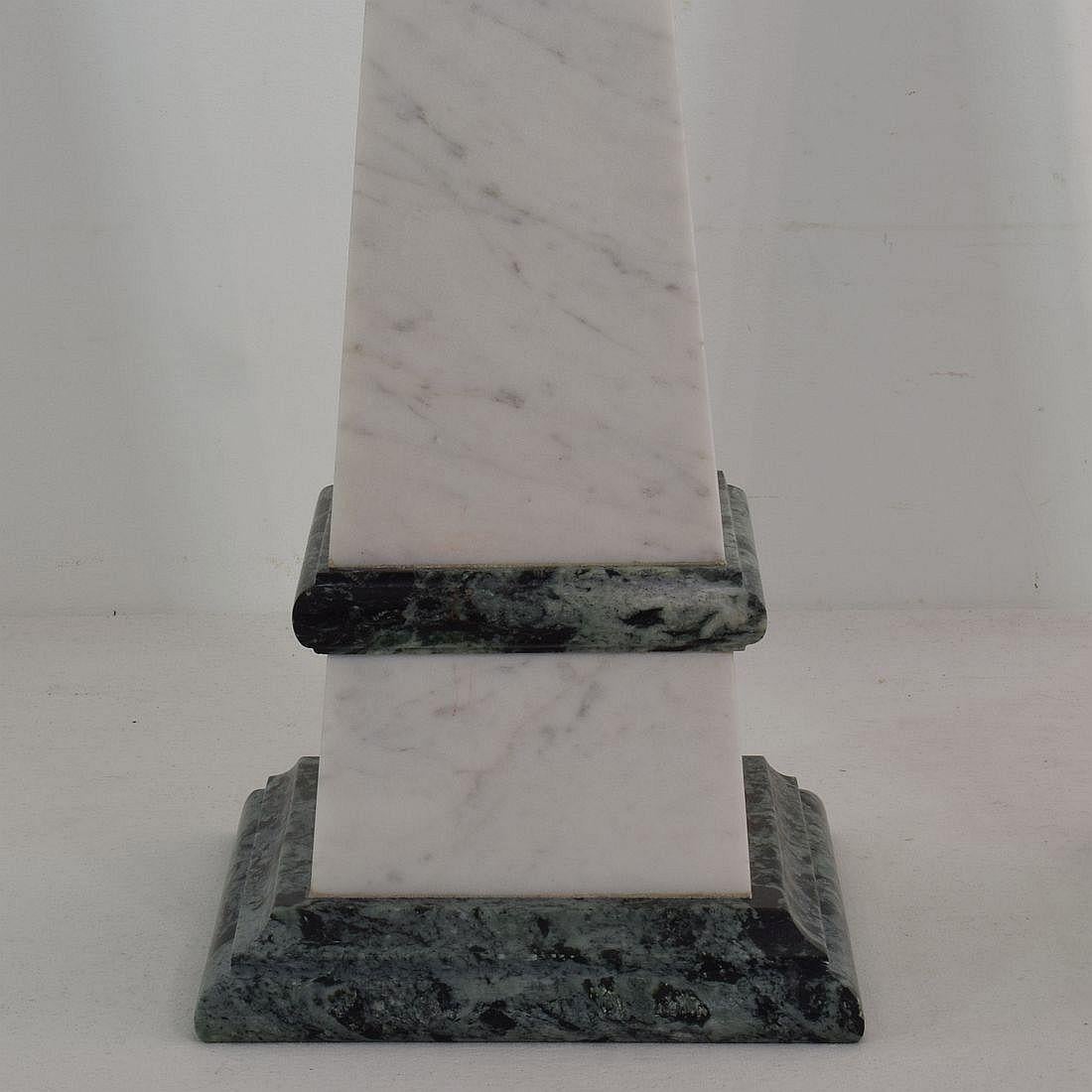 Pair of 19th Century Italian Grand Tour Marble Obelisks 4