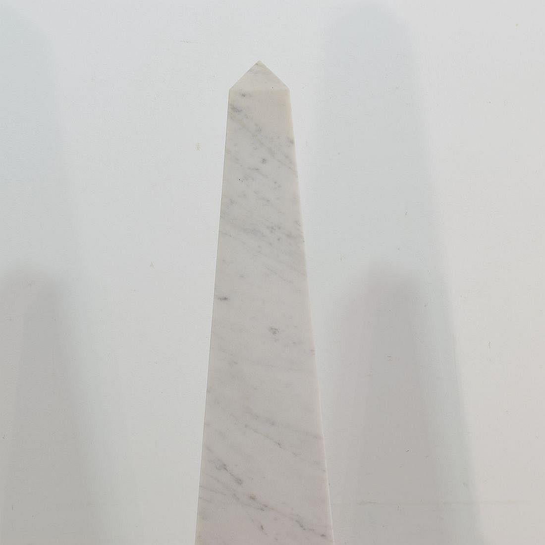 Pair of 19th Century Italian Grand Tour Marble Obelisks 5