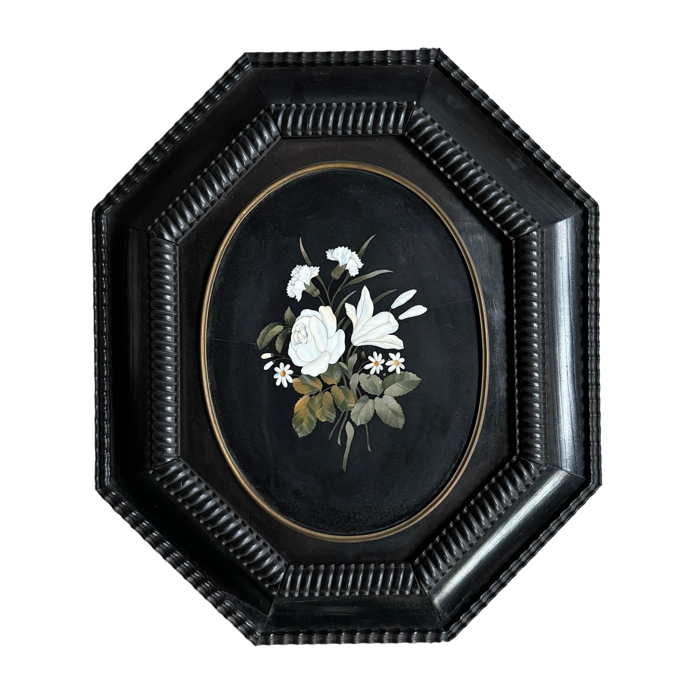 Pair of 19th Century Italian Grand Tour Pietra Dura 'Paintings' In Good Condition In Chicago, IL