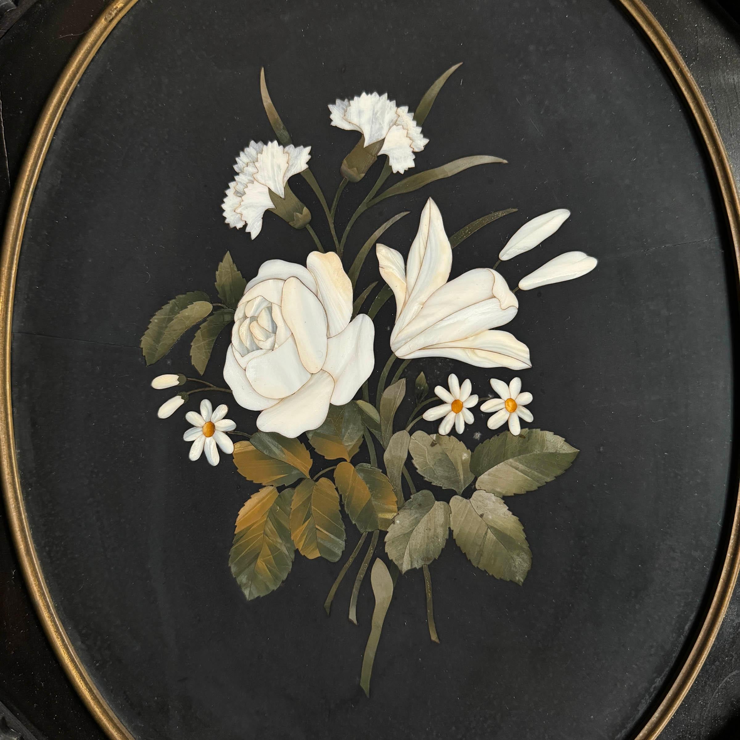 Pair of 19th Century Italian Grand Tour Pietra Dura 'Paintings' 3