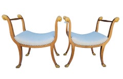 Pair of 19th Century Italian Handled Stools