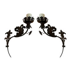 Pair of 19th Century Italian Iron Sconces