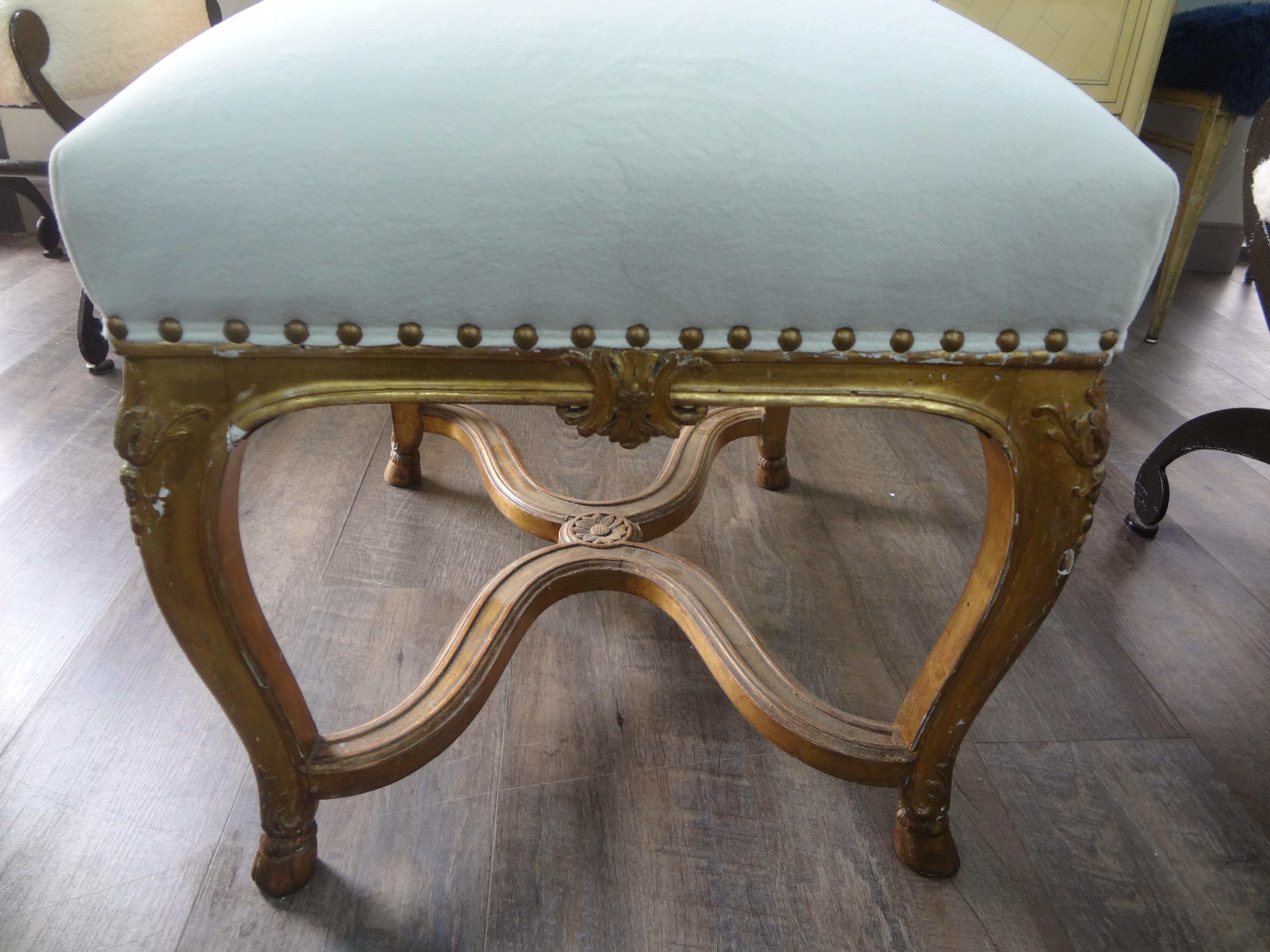 Pair of 19th Century Italian Louis xvi Style Giltwood Benches 1