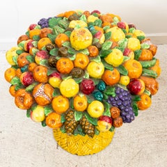 Pair of 19th Century Italian Majolica Fruit Baskets