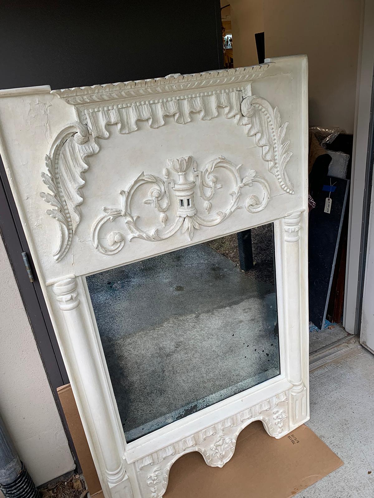 Pair of 19th Century / 20th Century Italian Hand Carved Mirrors  Custom Finish 5