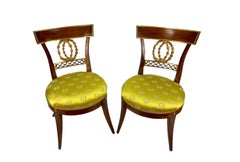 Pair of 19th Century Italian Neoclassical Side Chairs
