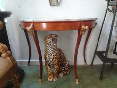 Paire de consoles italiennes du 19e siècle de style néoclassique