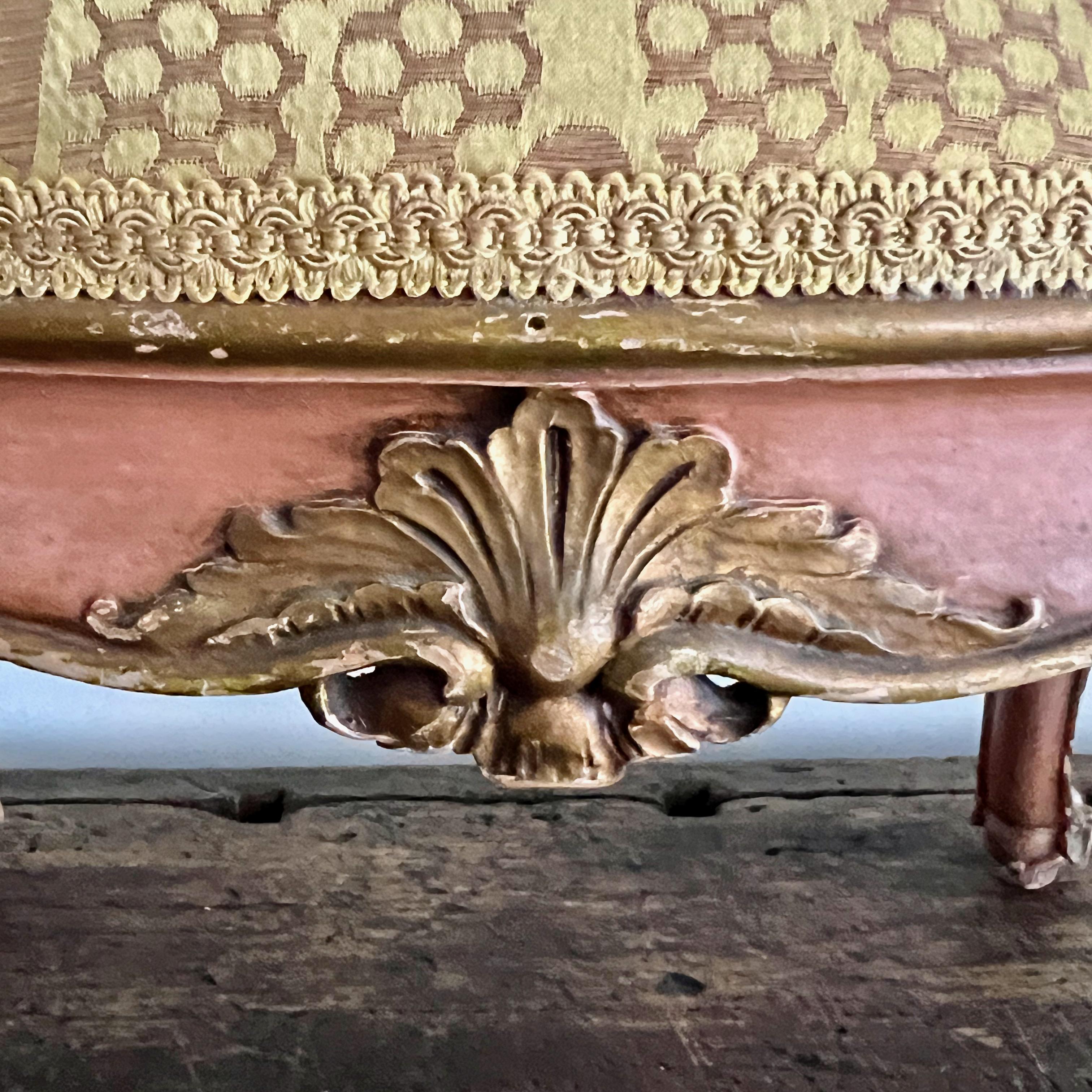 Pair of 19th century Italian Painted Footstools  For Sale 4