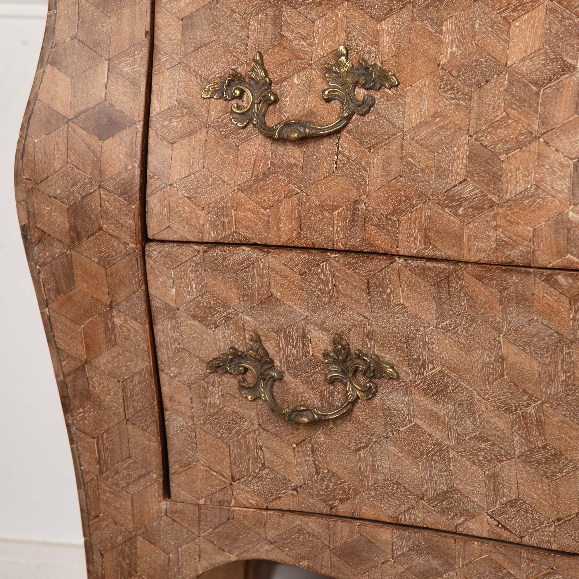 Pair of 19th Century Italian Parquetry Commodes For Sale 3