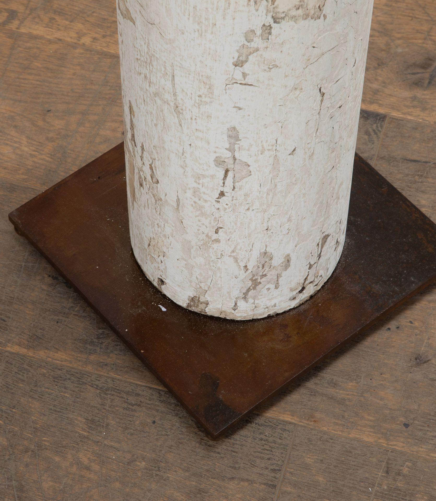Paar italienische Säulenlampen aus dem 19. Jahrhundert (Holz) im Angebot