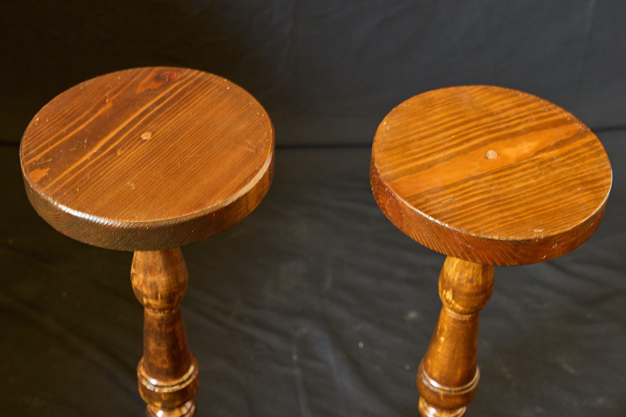 Pair of 19th Century Italian Pine Plant Stands For Sale 2