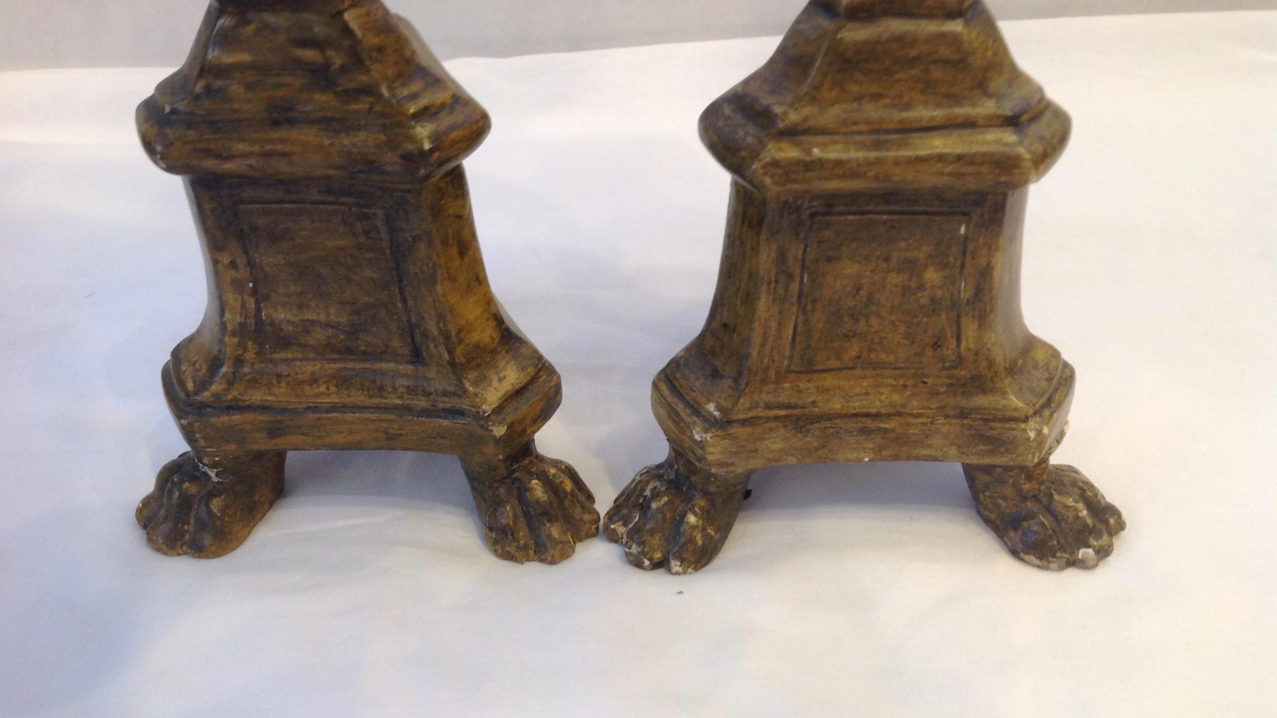 Pair of 19th Century Italian Pricket Sticks For Sale 8