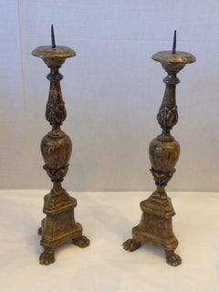 Pair of 19th Century Italian Pricket Sticks