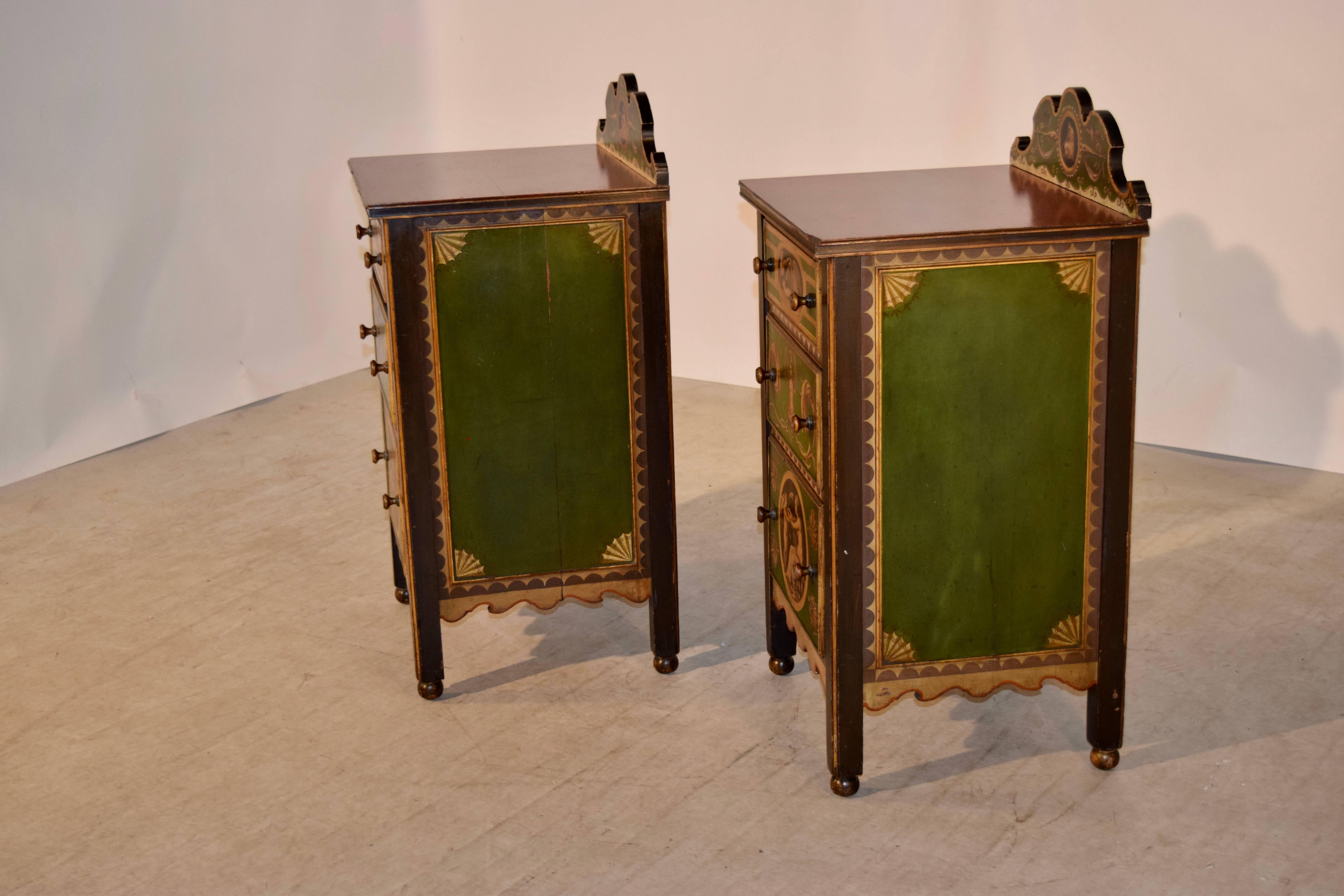 Baroque Pair of 19th Century Italian Side Tables