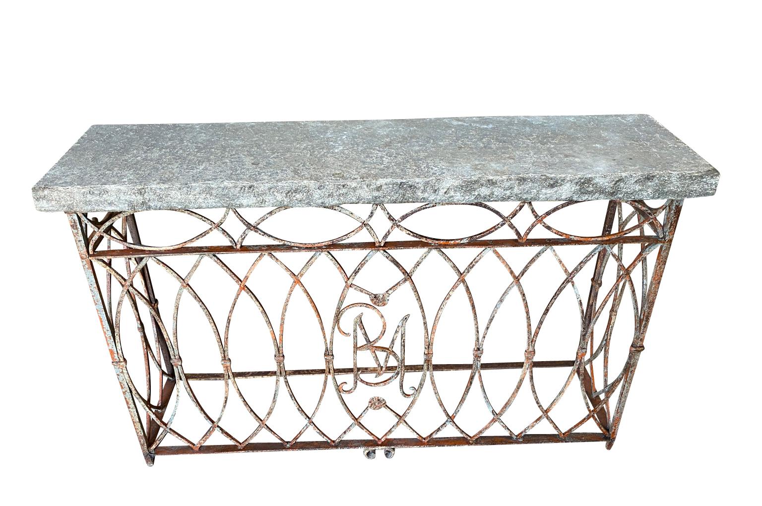 Pair of 19th Century Italian Stone Top Console Table For Sale 8