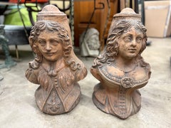 Pair Of 19th Century Italian Terracotta Busts