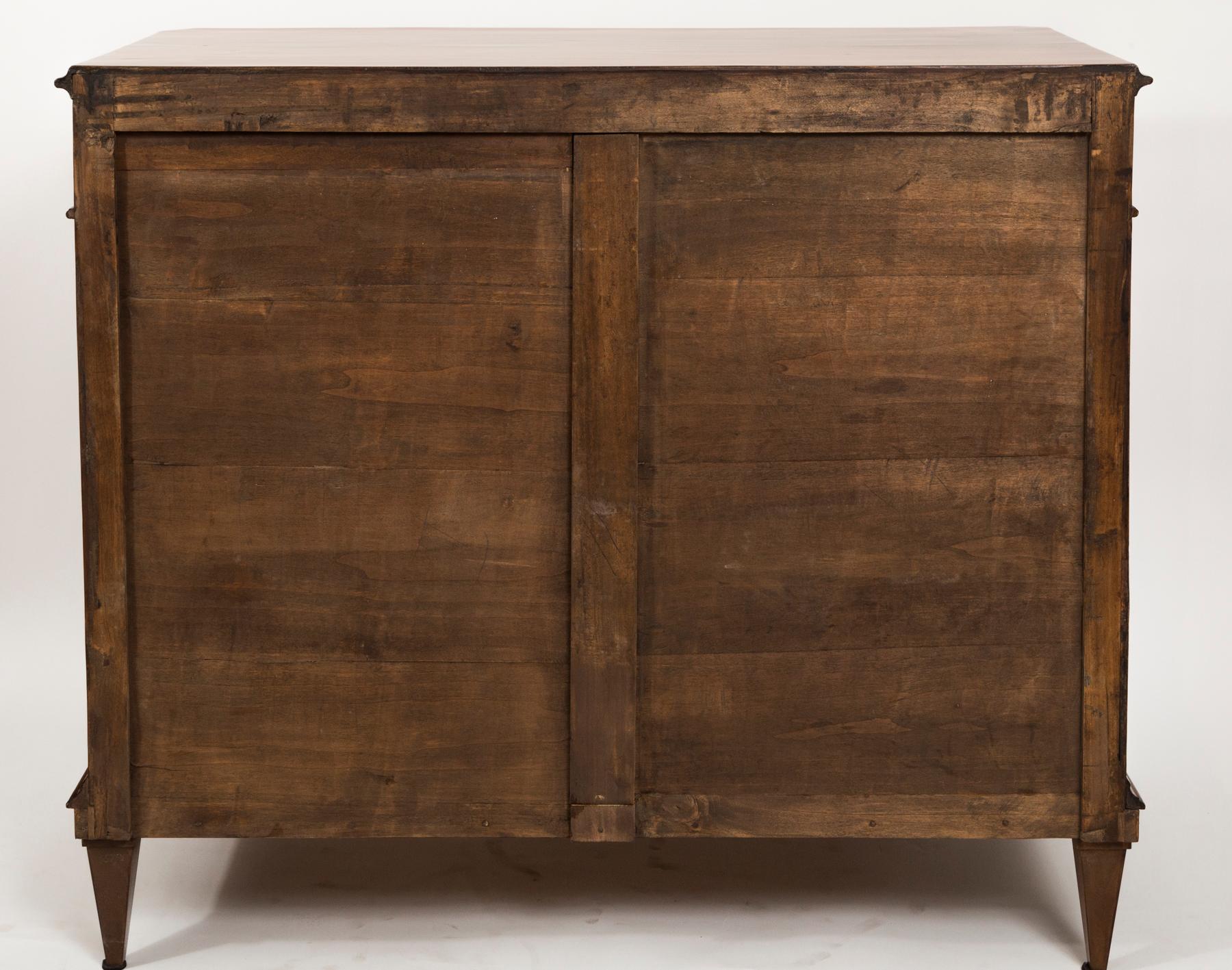 Pair Of 19th Century Italian Walnut Chests For Sale 8