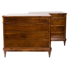 Pair Of 19th Century Italian Walnut Chests
