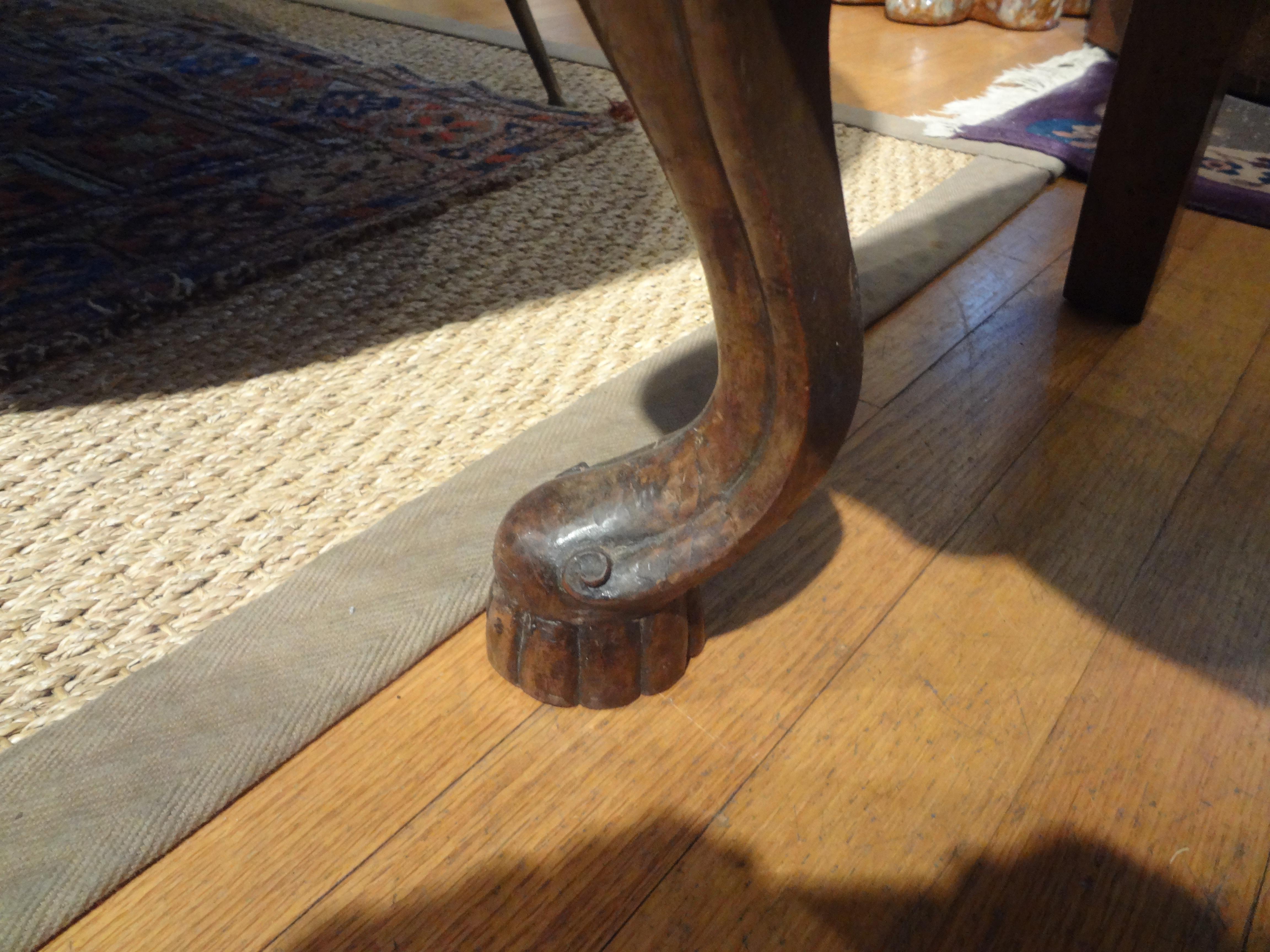 Mohair Pair of 19th Century Italian Walnut Children's Chairs For Sale