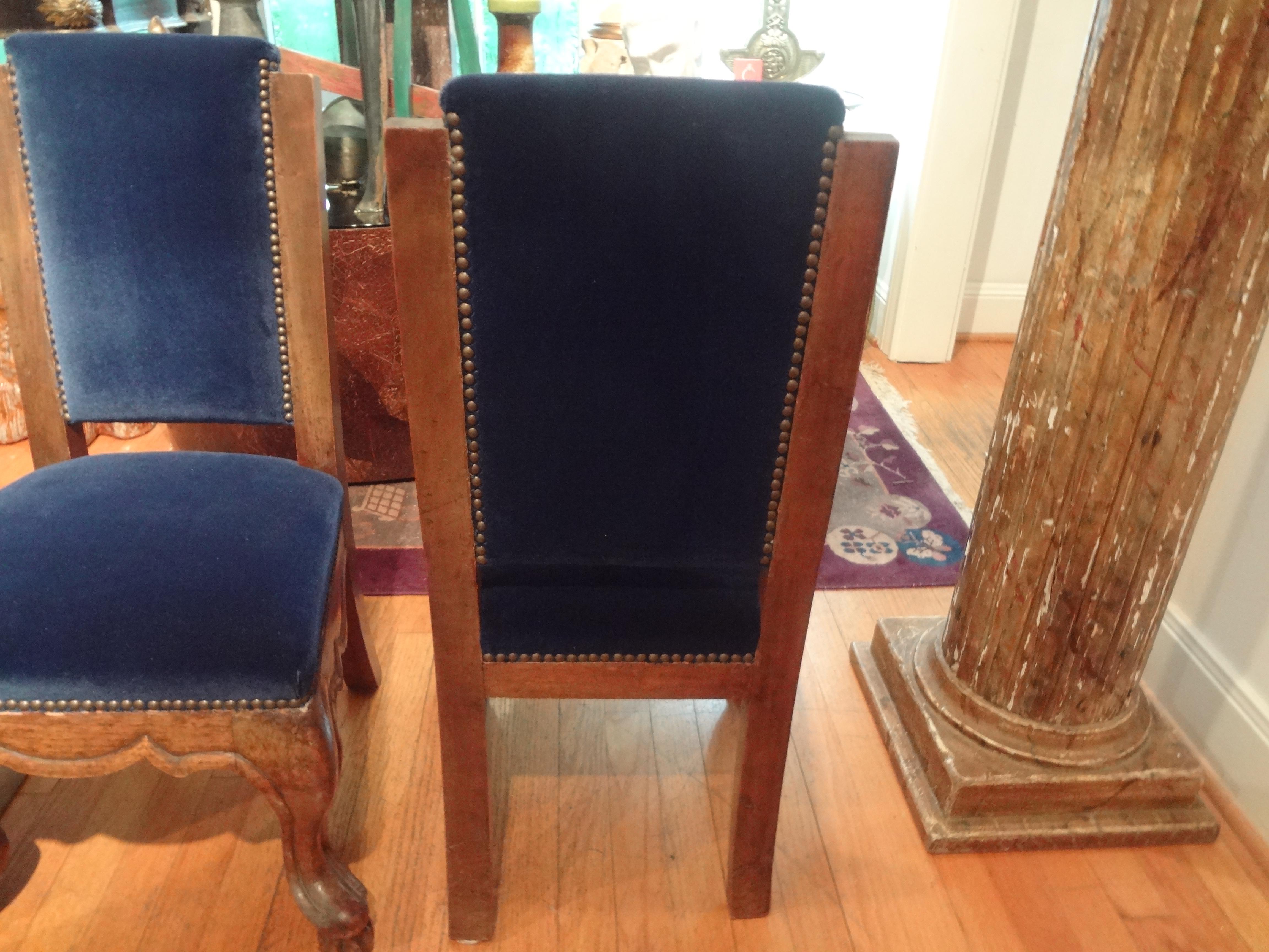 Pair of 19th Century Italian Walnut Children's Chairs For Sale 3