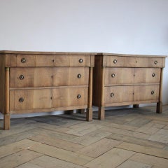 Pair of 19th Century Italian Walnut Commodes