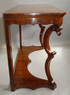 Pair of 19th Century Italian Walnut Console Tables