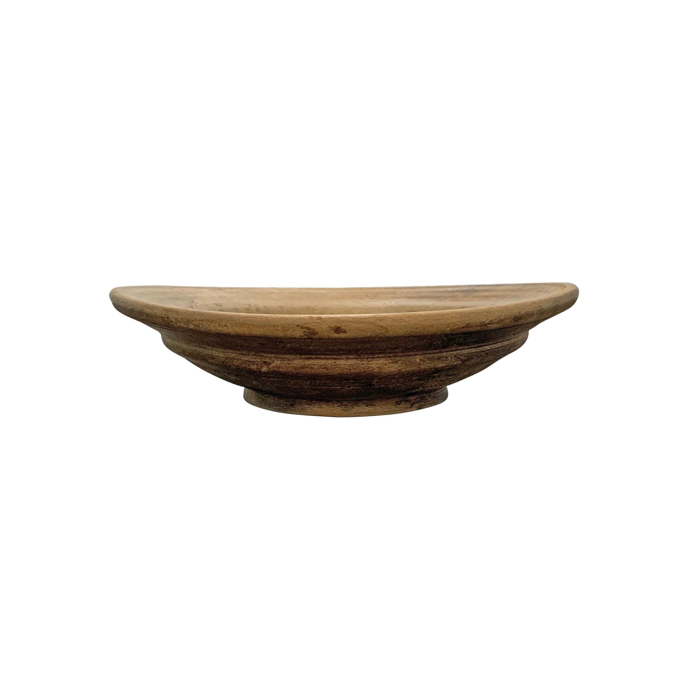 Turned Pair of 19th Century Italian Wood Bowls