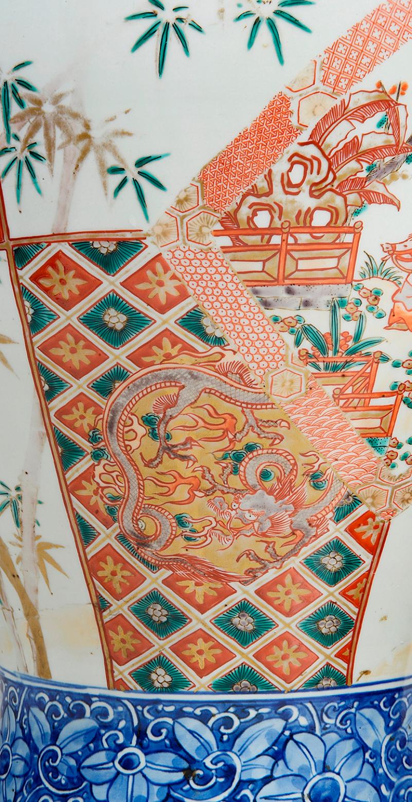 Pair of 19th Century Japanese Imari Vases 4
