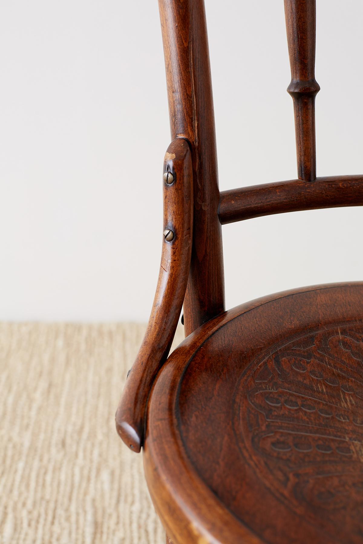 Pair of 19th Century JJ Kohn Viennese Bentwood Chairs 1