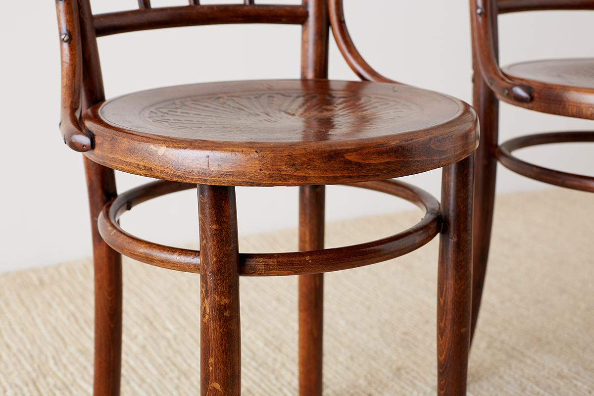 Pair of 19th Century JJ Kohn Viennese Bentwood Chairs 2
