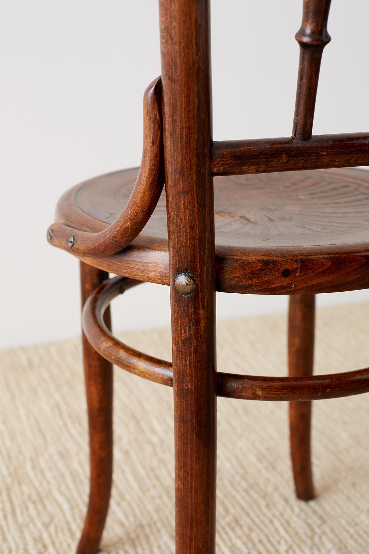Pair of 19th Century JJ Kohn Viennese Bentwood Chairs 4