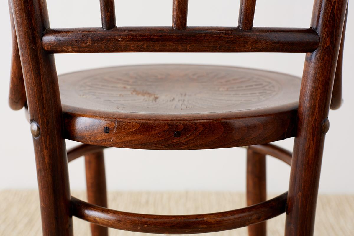 Pair of 19th Century JJ Kohn Viennese Bentwood Chairs 5