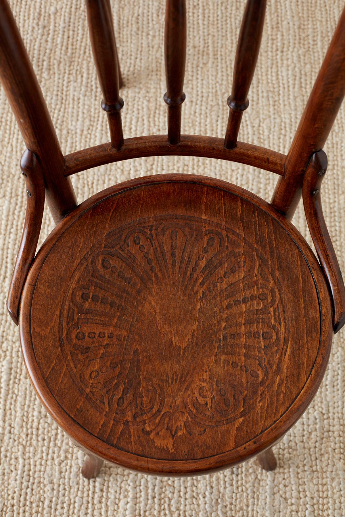 Pair of 19th Century JJ Kohn Viennese Bentwood Chairs 6
