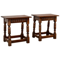 Pair of 19th Century Joint Stools from England