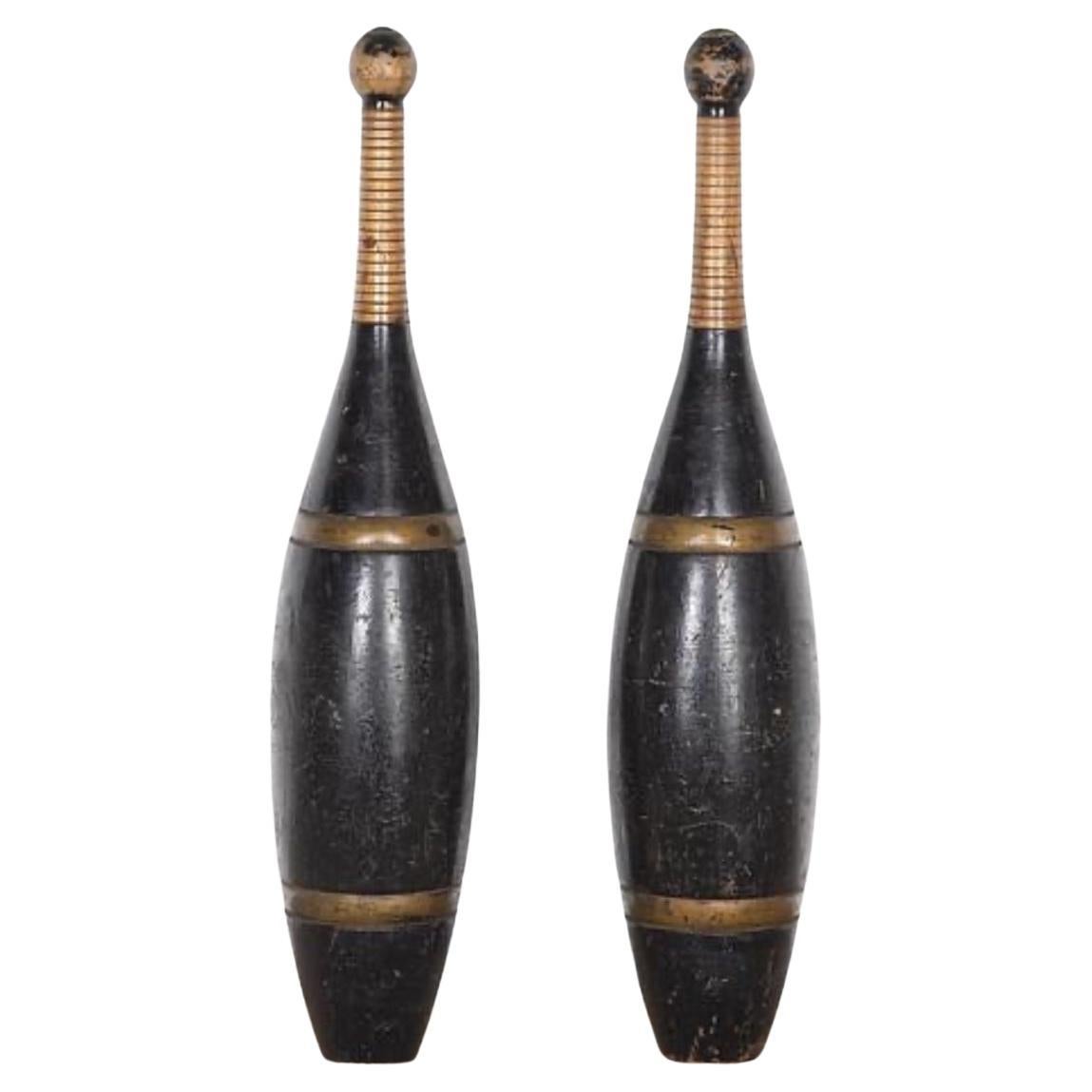 Pair of 19th Century Juggler Pins