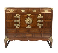 Pair Of 19th Century Korean Chests On Stand