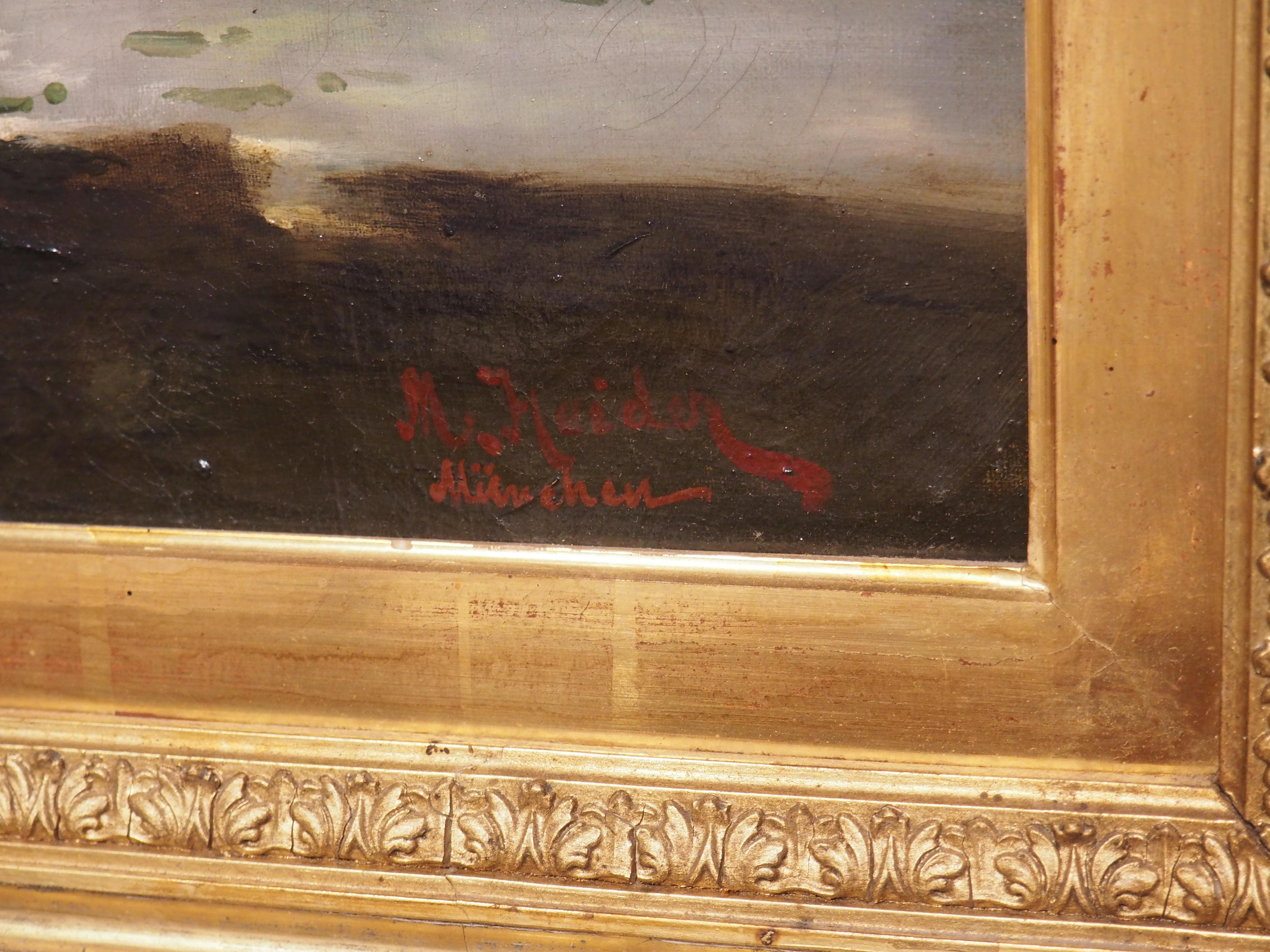 Pair of 19th Century Landscape Oil Paintings in Rich Giltwood Frames 1