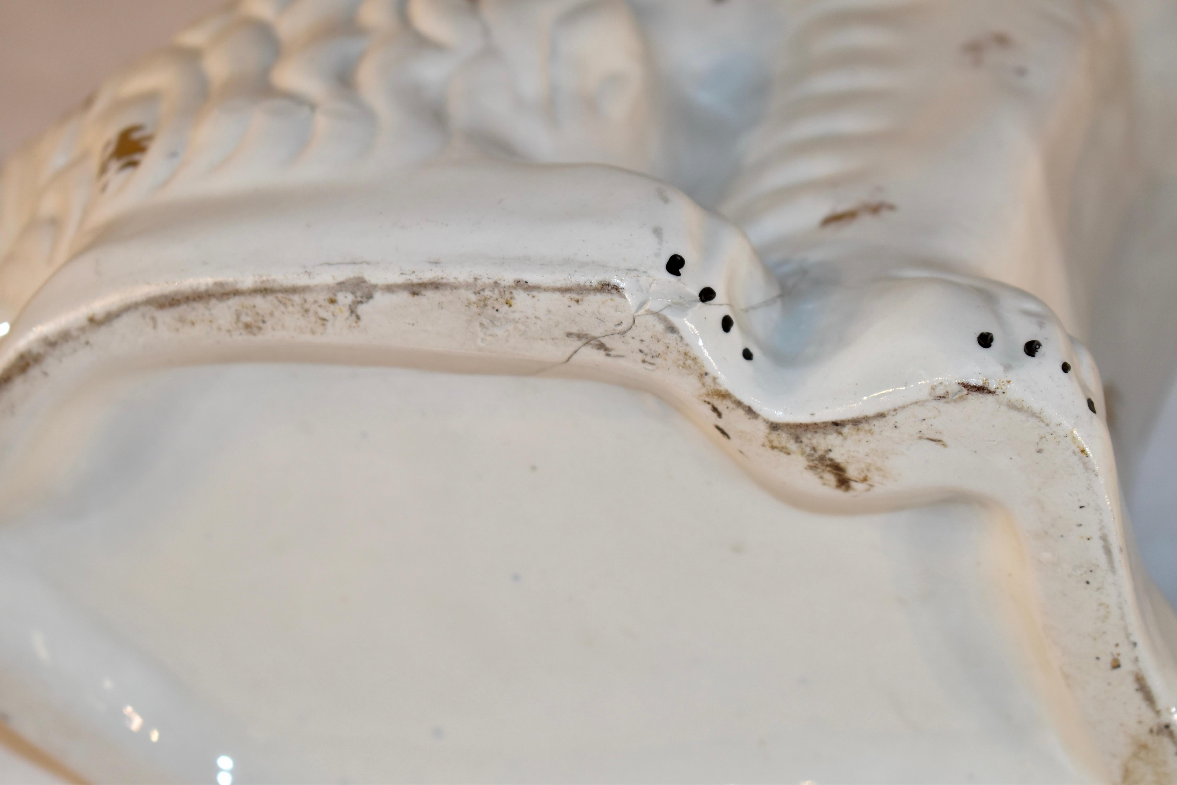 Pair of 19th Century Large Staffordshire Spaniels For Sale at 1stDibs