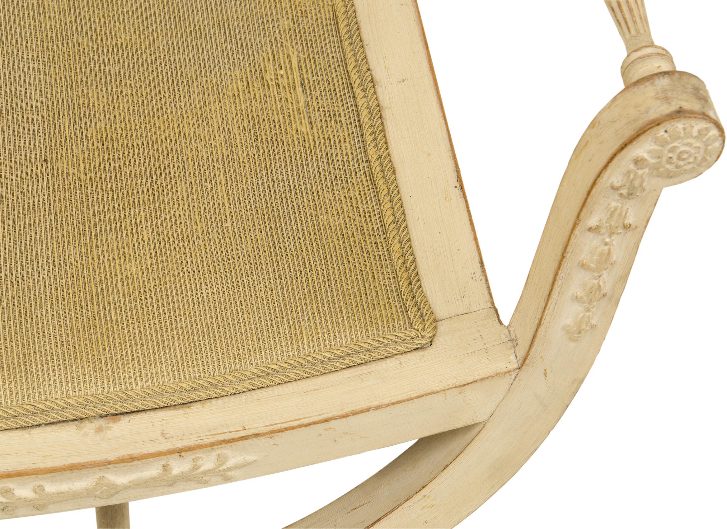 Gustavien Paire de tabourets gustaviens tardifs du 18e siècle en vente