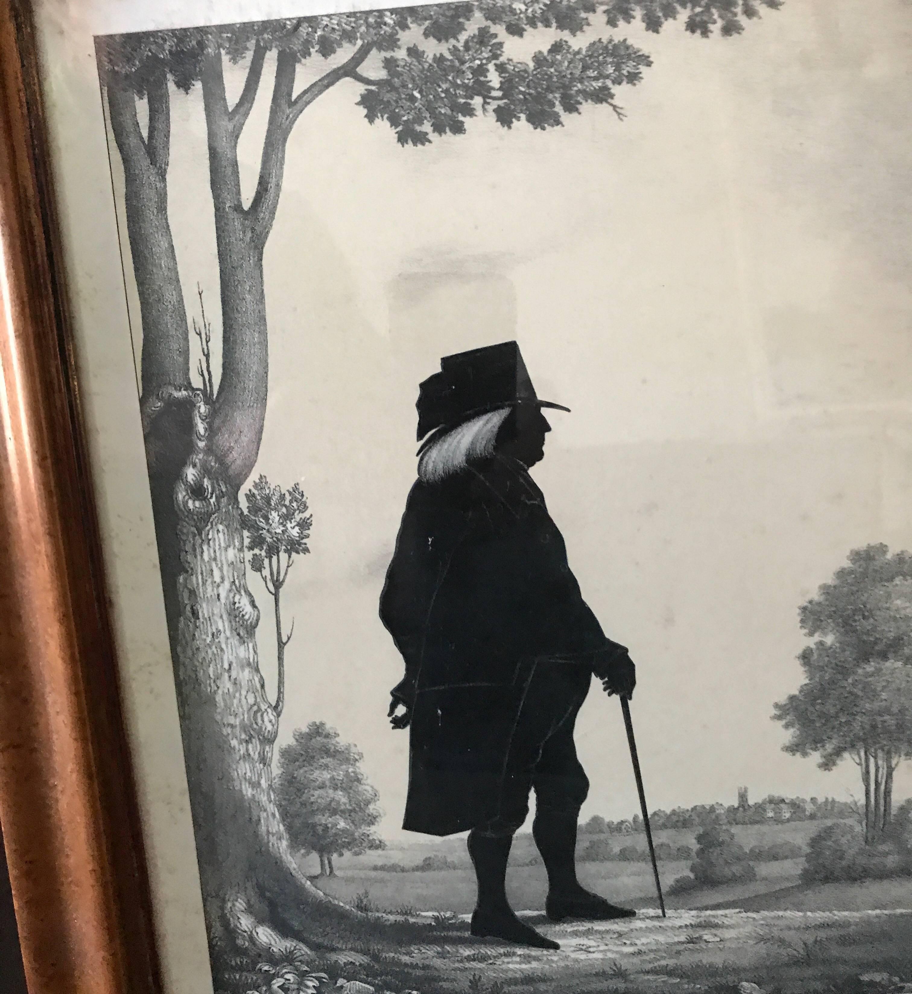 Pair of 19th Century Lithographs of Gentlemen For Sale 3